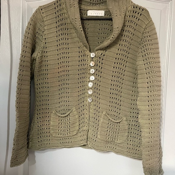 Willow Olive Button-Up Cardigan size S - Picture 1 of 8